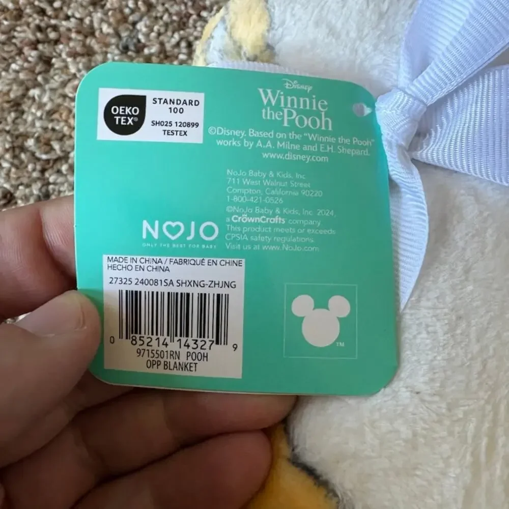Disney Baby Winnie the Pooh Fleece Blanket Honey NWT